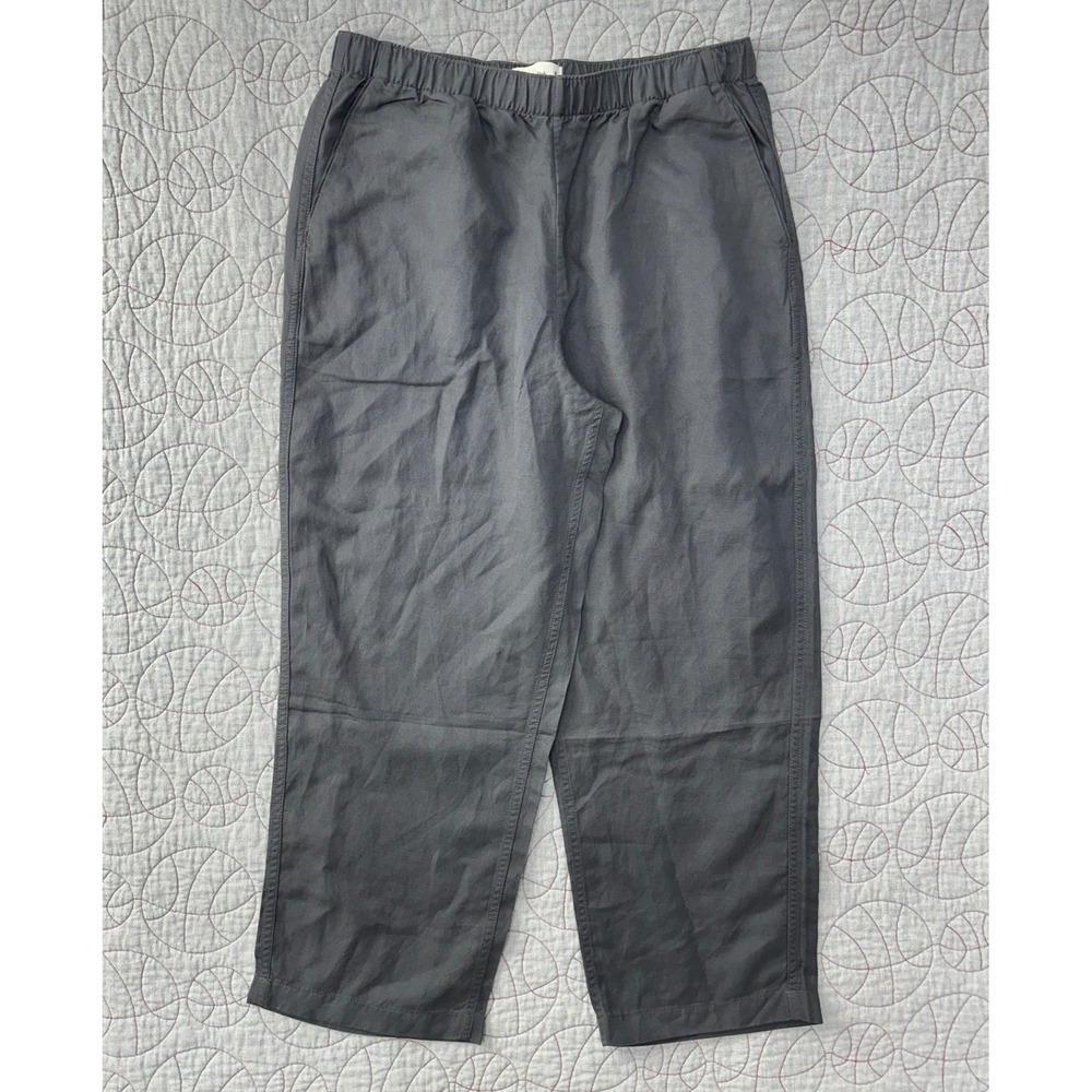 Abercrombie & Fitch Loose Baggy‎ Pull-on Pants Gray Linen Blend / Men's Medium